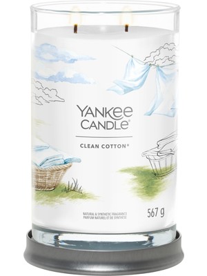 Yankee Candle Clean Cotton Tumbler Büyük Mum