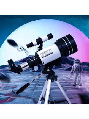150X Profesyonel Astronomik Uzay-Doğa Gözlem Teleskobu Eğitici-Öğretici Yüksek Çözünürlüklü Teleskop