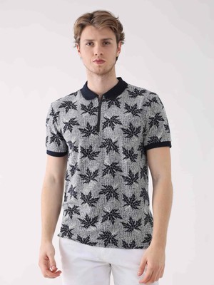 Dufy Lacivert Erkek Regular Fit Polo Yaka Tshirt