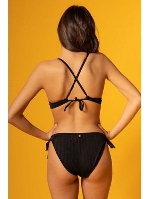 Black Line Kadın Bikini Üst Siyah