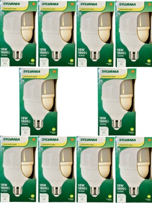 Sylvania 18W 3000K (Sarı Işık) E27 Duylu Torch Ampul (10 Adet)