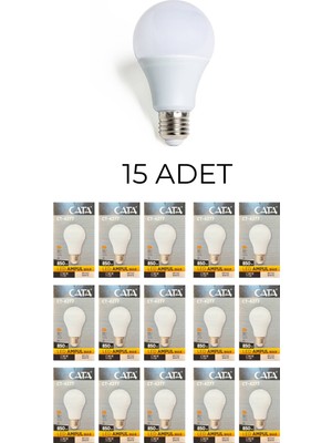 Cata CT-4277 LED Ampul 9W Beyaz Işık - 15’li Paket