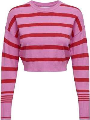 Onlıbı Ls Cropped Pullover cc Knt