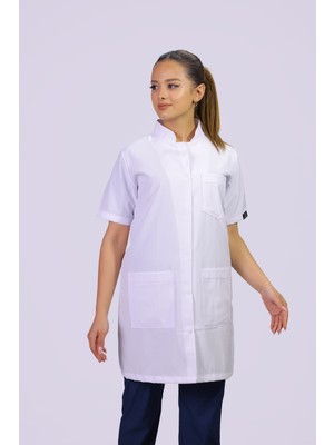 Hgm Collection Kadın Kısa Kol Hakim Yaka Medikal Önlük