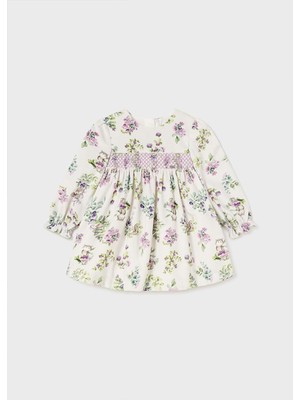 Mayoral Kışlık Kız Bebek Baskılı Elbise