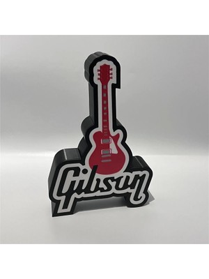 Gencax Gibson Elektro Gitar Led Masa Lambası