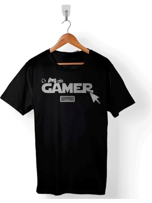 Bafaco Tekstil / Gamer Baskılı Basic T-Shirterkek / Kadın