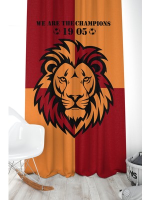 Bertille Home Çocuk Ve Bebek Odası Taraftar Futbol Serisi Fon Perde Tek Kanat (Child Room Curtain)