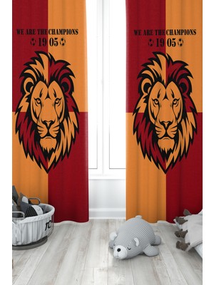 Bertille Home Çocuk Ve Bebek Odası Taraftar Futbol Serisi Fon Perde Tek Kanat (Child Room Curtain)