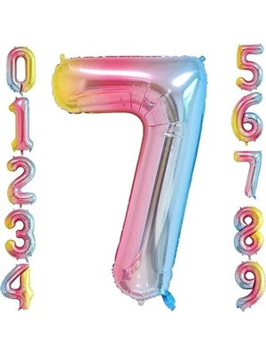 Balon Diyarı Rakam Folyo Balon 34 Inç 76-82 Cm