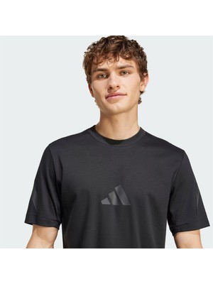 Adidas Z.n.e. Erkek Siyah Yuvarlak Yaka Tişört