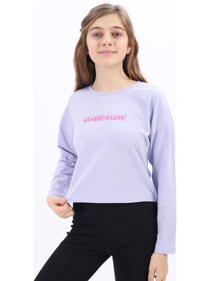 Toontoy Kız Çocuk Baskılı Tişört