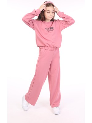 Toontoy Kız Çocuk Baskılı Eşofman Takım