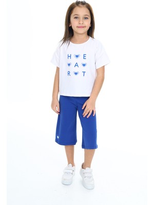 Toontoy Kız Çocuk Baskılı Kaprili Takım