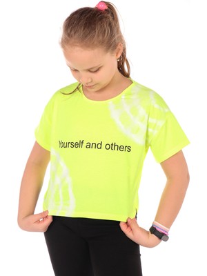 Toontoy Kız Çocuk Baskılı Tişört