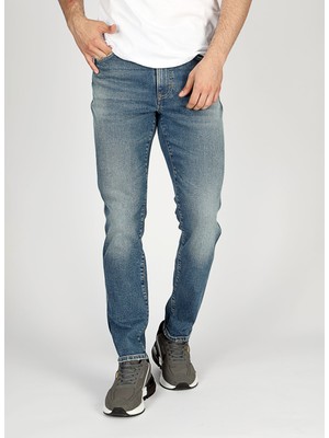 Lee Cooper Lee Cooper Normal Bel Slim Fit Erkek Denim Pantolon 251 Lcm 121030 Jack Gerard Blue Mıd