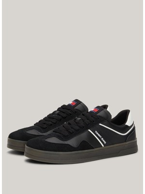 Tommy Hilfiger Siyah Erkek Sneaker Tjm Leather Retro Cupsole