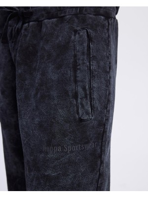 Kappa Stichas Jogger Kadın Antrasit Comfort Fit Eşofman Altı