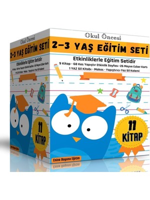 Enine Boyuna Eğitim Okul Öncesi 2-3 Yaş Eğitim Seti (Ful Eğitim Seti)