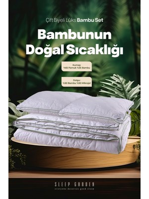 Sleep Garden Bambu Klasik Çift Kişilik Yorgan-Yastık Set Ürün