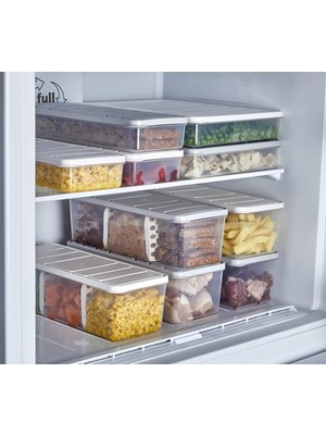 Selka Home 2 Adet 2 Lt. Nora Bölmeli Organizer Buzdolabı Buzluk Düzenleyici Saklama Kabı