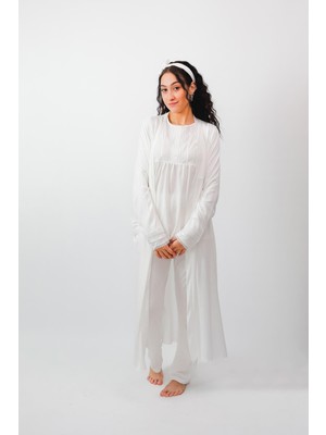 Cotonhause Nena Collection  Pamuk Lohusa Sabahlık ve Pijama Takımı 24556