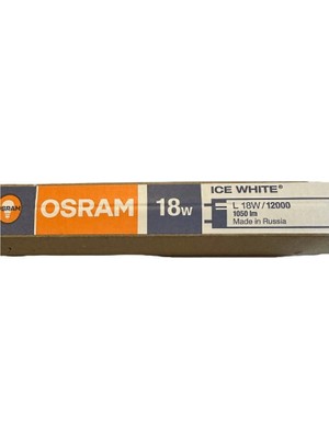 Osram 10 Adet Osram 18W  1050 Lümen 12000K (Buz Beyazı) T8 Floresan 60CM