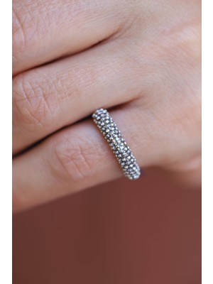 Yenigün Kuyumculuk 14 Ayar Altın Arpaş Zincir Sarmalı Yüzük Beyaz