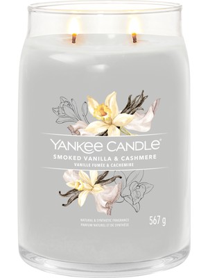 Yankee Candle Smoked Vanilla & Cashmere Signature Büyük Mum