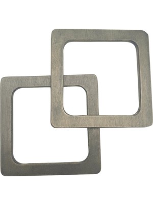 Angel Çanta Aksesuar Kare Model 13 cm Haki Renk Ahşap Çanta Sapı