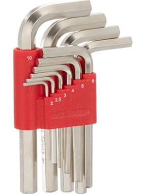 İzeltaş 4900003110 Allen Anahtar Takımı Altı Köşe Standart Boy 10 Parça
