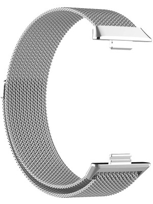 ZORE Huawei Watch Fit 3 Krd-01 Metal Kordon-Gümüş