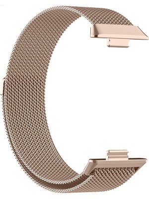 ZORE Huawei Watch Fit 3 Krd-01 Metal Kordon-Rose Gold