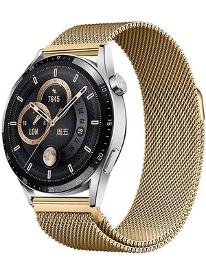 ZORE Galaxy Watch Active 2 44MM Band-12 20MM Metal Hasır Kordon-Gold
