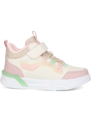 Kidessa Kidessa 2067 Anatomik Tabanlı Ultra Hafif  Çocuk Boğazlı Sneakers Ayakkabı - Nkt02067-Pudra-32