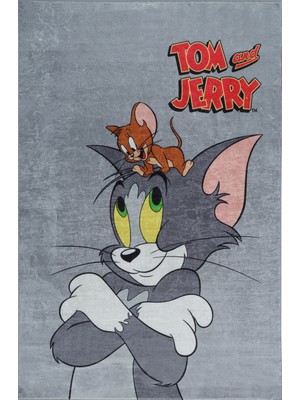 Kaşmir Halı Dekoratif Art Çocuk/Genç Tom Ve Jerry 100x150 Cm