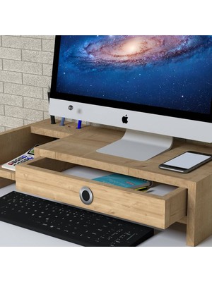 Emkawood Mira Safir Monitör Yükseltici Laptop Standı