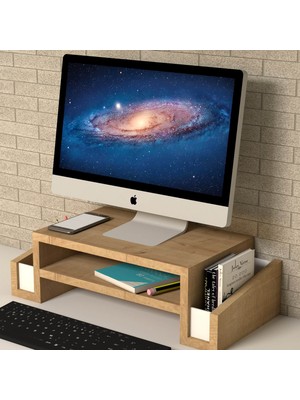 Emkawood Atlas Safir Monitör Yükseltici Laptop Standı