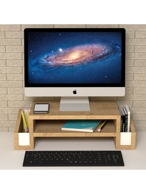 Emkawood Atlas Safir Monitör Yükseltici Laptop Standı