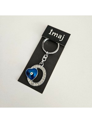 Ünsa Anahtar Harf Anahtarlık Nazar Boncuk Taşlı Anahtarlık A'dan Z'ye