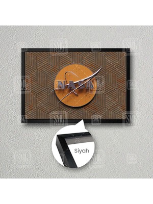 Sml Tablo Nasa Uzay Ajansı Demir Üzerine Yazı Çerçeveli Yatay Kanvas Tablo