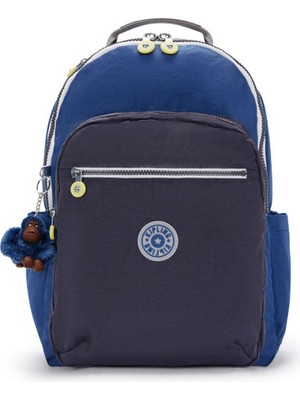 Kipling Mavi Seoul Büyük Boy Sırt Çantası Back To School