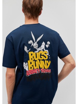 Mavi Bugs Bunny Baksılı Mavi Tişört0612305-70764