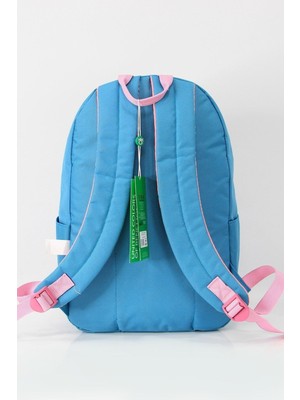 United Colors Of Benetton Type 4 Ilkokul Çantası 76098 Back To School Recycle+Organik Sırt Çantası Kumaş Tekstil Düz Pembe Un