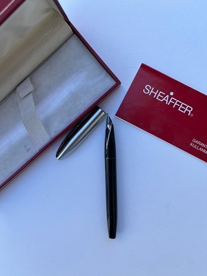 Sheaffer Yarı Krom Dolma Kalem-Tükenmez Kalem Set