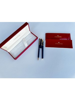 Sheaffer Fashıon Mavi Set Altın Klips