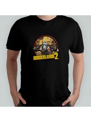 Pixxa Borderlands 2  Pamuklu Bisiklet Yaka T-Shirt Model - 1