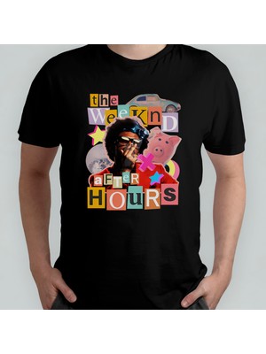 Pixxa The Weeknd  Pamuklu Bisiklet Yaka T-Shirt Model - 1