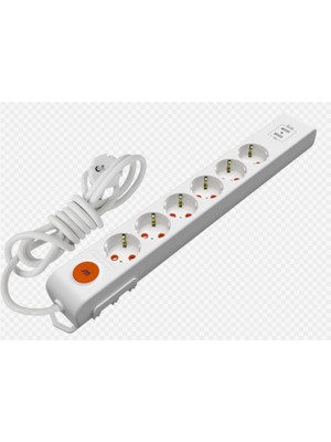 Mutlusan Rı-Tech 6lı 2mt Anahtarlı  2usb  Topraklı  Grup Priz  (001 175 650002 02 00)