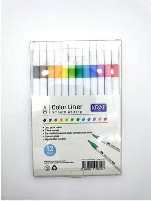 Omnixer Color Lıner Kalem 0.5 mm 12 Li